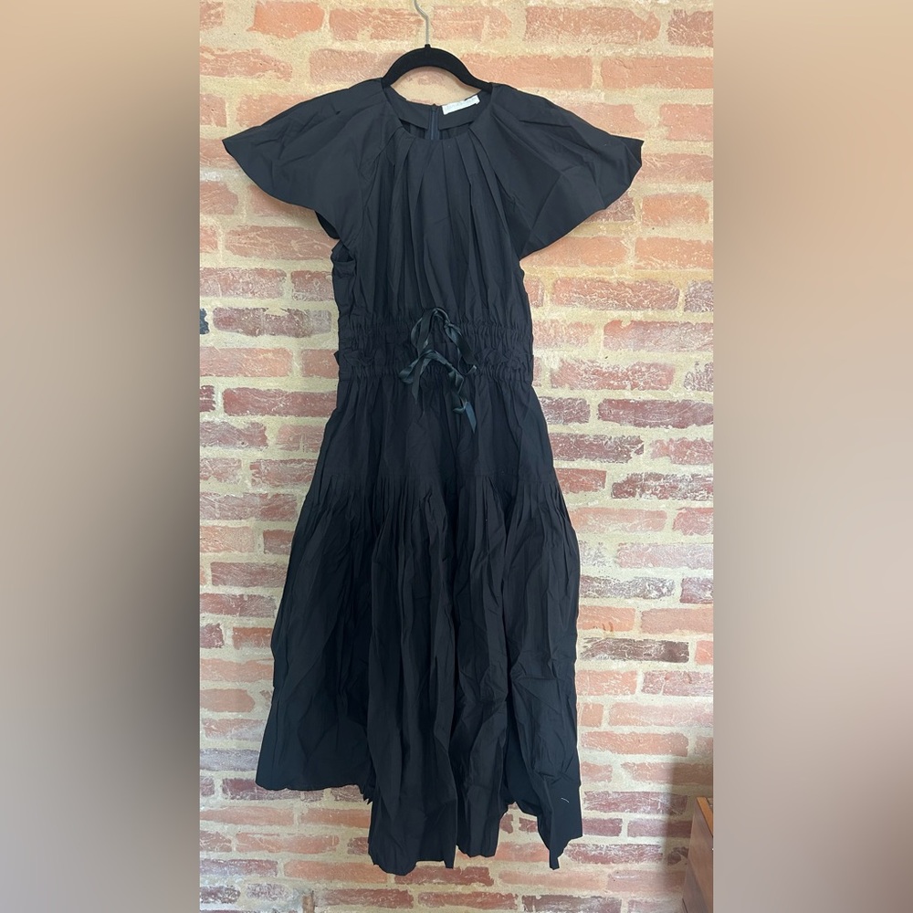Ulla Johnson Delmara dress in noir, size 4, like new